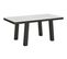 Table Extensible 90x180/440 Cm Bridge Evolution Frêne Blanc Cadre Anthracite