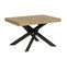 Table Extensible 90x130/234 Cm Volantis Chêne Nature Cadre Anthracite