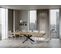 Table Extensible 90x180/284 Cm Volantis Chêne Nature Cadre Anthracite