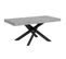 Table Extensible 90x180/284 Cm Volantis Ciment Cadre Anthracite