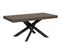 Table Extensible 90x180/284 Cm Volantis Noyer Cadre Anthracite