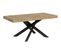 Table Extensible 90x180/440 Cm Volantis Chêne Nature Cadre Anthracite