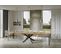 Table Extensible 90x180/440 Cm Volantis Chêne Nature Cadre Anthracite