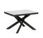 Table Extensible 90x120/224 Cm Volantis Evolution Frêne Blanc Cadre Anthracite