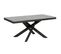 Table Extensible 90x180/284 Cm Volantis Evolution Frêne Blanc Cadre Anthracite