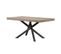 Table Extensible 90x130/234 Cm Famas Chêne Nature Cadre Anthracite