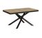 Table Extensible 90x160/264 Cm Famas Evolution Chêne Nature Cadre Anthracite