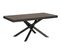 Table Extensible 90x180/284 Cm Famas Evolution Noyer Cadre Anthracite