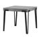 Table Extensible 90x90/246 Cm Rio Ciment Cadre Anthracite