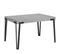 Table Extensible 90x130/234 Cm Rio Ciment Cadre Anthracite