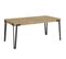 Table Extensible 90x180/284 Cm Rio Chêne Nature Cadre Anthracite