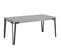 Table Extensible 90x180/284 Cm Rio Ciment Cadre Anthracite