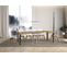 Table Extensible 90x90/246 Cm Karamay Chêne Nature Cadre Anthracite