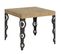 Table Extensible 90x90/246 Cm Karamay Chêne Nature Cadre Anthracite