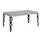 Table Extensible 90x160/264 Cm Karamay Ciment Cadre Anthracite