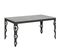 Table Extensible 90x160/264 Cm Karamay Evolution Ciment Cadre Anthracite