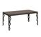 Table Extensible 90x180/284 Cm Karamay Evolution Noyer Cadre Anthracite