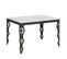 Table Extensible 90x120/380 Cm Karamay Evolution Frêne Blanc Cadre Anthracite