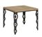 Table Extensible 90x90/180 Cm Karamay Libra Chêne Nature Cadre Anthracite