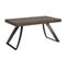 Table Extensible 90x160/264 Cm Proxy Noyer Cadre Anthracite