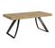 Table Extensible 90x180/440 Cm Proxy Chêne Nature Cadre Anthracite