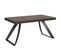 Table Extensible 90x160/420 Cm Proxy Evolution Noyer Cadre Anthracite