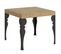 Table Extensible 90x90/246 Cm Paxon Chêne Nature Cadre Anthracite