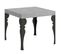 Table Extensible 90x90/246 Cm Paxon Ciment Cadre Anthracite