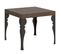 Table Extensible 90x90/246 Cm Paxon Noyer Cadre Anthracite