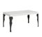 Table Extensible 90x160/264 Cm Paxon Frêne Blanc Cadre Anthracite