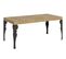 Table Extensible 90x180/284 Cm Paxon Chêne Nature Cadre Anthracite