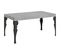 Table Extensible 90x160/420 Cm Paxon Ciment Cadre Anthracite