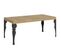 Table Extensible 90x180/440 Cm Paxon Chêne Nature Cadre Anthracite