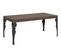 Table Extensible 90x180/440 Cm Paxon Noyer Cadre Anthracite