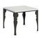 Table Extensible 90x90/180 Cm Paxon Libra Frêne Blanc Cadre Anthracite