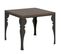 Table Extensible 90x90/180 Cm Paxon Libra Noyer Cadre Anthracite