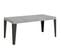 Table Extensible 90x180/284 Cm Flame Ciment Cadre Anthracite