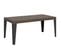 Table Extensible 90x180/284 Cm Flame Noyer Cadre Anthracite