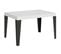 Table Extensible 90x130/390 Cm Flame Frêne Blanc Cadre Anthracite