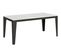 Table Extensible 90x180/440 Cm Flame Evolution Frêne Blanc Cadre Anthracite