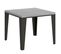 Table Extensible 90x90/180 Cm Flame Libra Ciment Cadre Anthracite