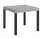 Table Extensible 90x90/246 Cm Everyday Ciment Cadre Anthracite