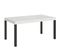 Table Extensible 90x160/264 Cm Everyday Frêne Blanc Cadre Anthracite