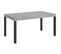 Table Extensible 90x160/264 Cm Everyday Ciment Cadre Anthracite