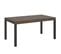 Table Extensible 90x160/264 Cm Everyday Noyer Cadre Anthracite