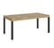 Table Extensible 90x180/284 Cm Everyday Chêne Nature Cadre Anthracite