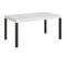 Table Extensible 90x160/420 Cm Everyday Frêne Blanc Cadre Anthracite