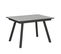 Table Extensible 90x120/180 Cm Mirhi Ciment Cadre Anthracite