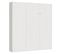 Armoire Lit Escamotable Vertical 140 Kentaro Avec Colonne Frêne Blanc