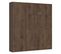 Armoire Lit Escamotable Vertical 140 Kentaro Avec Colonne Noyer